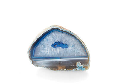 Achát půlky modré B