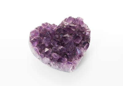 Ametyst drúza srdce AA