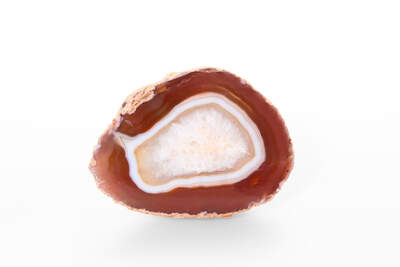 Achát půlky červené B